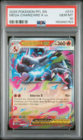 2025 Pokemon Pfl En-Phantasmal Flames Mega Charizard X Ex #013 PSA 10