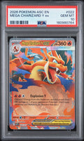 2026 Pokemon Asc En-Ascended Heroes Mega Charizard Y Ex #022 PSA 10