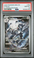 2025 Pokemon Meg En-Mega Evolution Steelix Illustration Rare #150 PSA 10