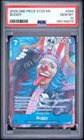 2025 One Piece Starter Deck St25-Blue Buggy Buggy #084 PSA 10