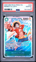 2025 One Piece Prb02-Premium Booster -One Piece Card the Best- Vol.2 Monkey D. Luffy #005 PSA 10