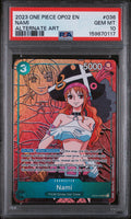 2023 One Piece Op02-Paramount War Nami Alternate Art #36 PSA 10
