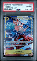 2024 One Piece Prb01-Premium Booster -One Piece Card the Best- Yamato Alternate Art #112 PSA 10