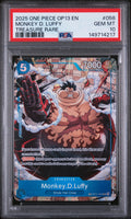 2025 One Piece Op13-Carrying on His Will Monkey D. Luffy Treasure Rare #58 PSA 10