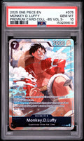 2025 One Piece Premium Card Collection -Best Selection Vol.3- Monkey D. Luffy #75 PSA 10