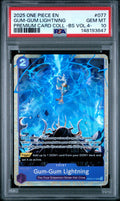 2025 One Piece Premium Card Collection -Best Selection Vol.4 - Gum-Gum Lightning #77 PSA 10