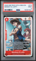 2026 One Piece Op14-Eb04-The Azure Sea's Seven Monkey D. Luffy #13 PSA 9