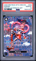 2026 One Piece Op14-Eb04-The Azure Sea's Seven Perona Special Alternate Art #93 PSA 10