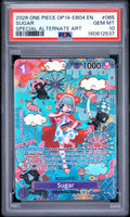 2026 One Piece Op14-Eb04-The Azure Sea's Seven Sugar Special Alternate Art #65 PSA 10