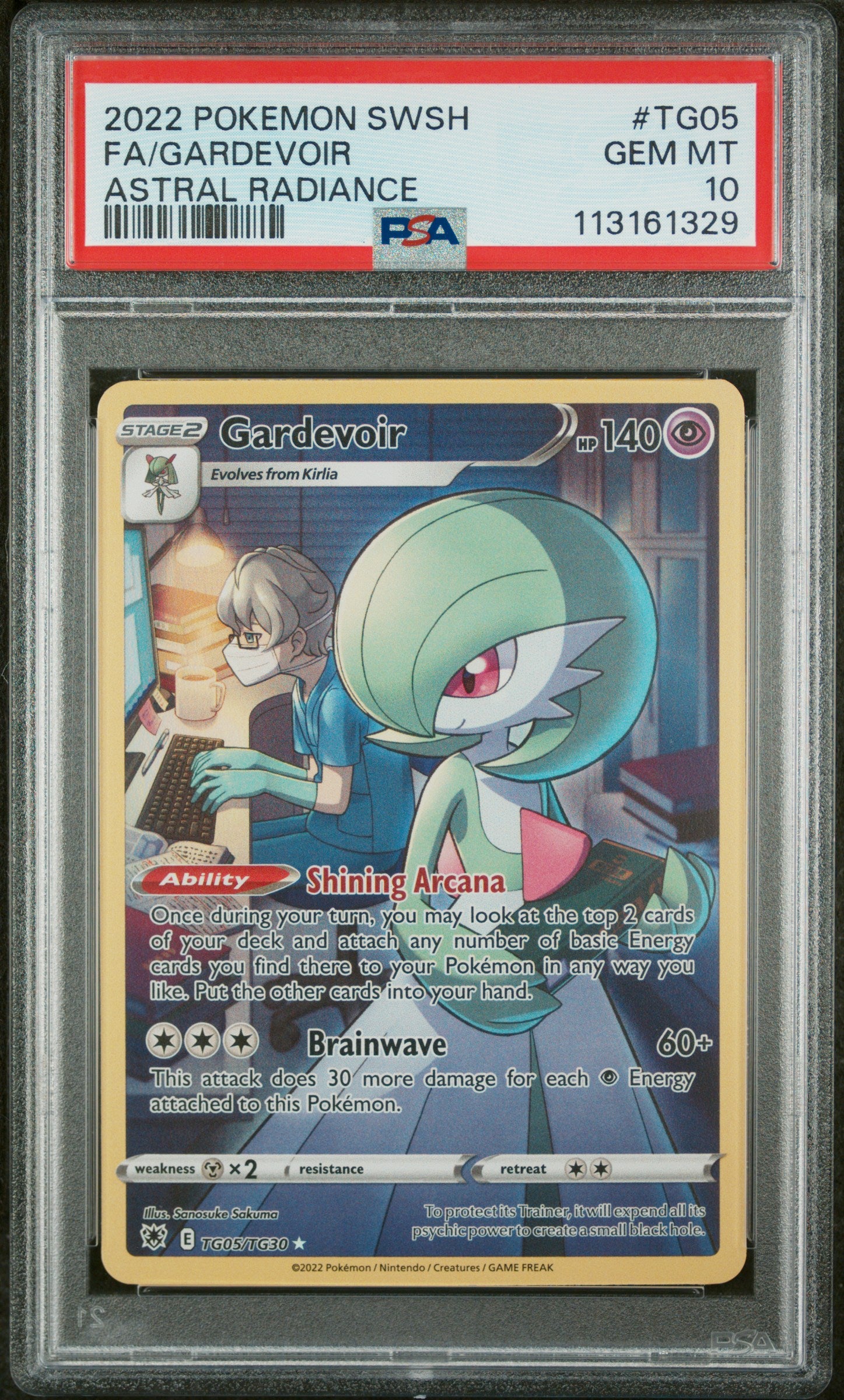 2022 Pokemon Sword & Shield Astral Radiance Full Art / Gardevoir #TG05 PSA 10